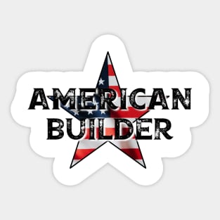 American Builder Sticker